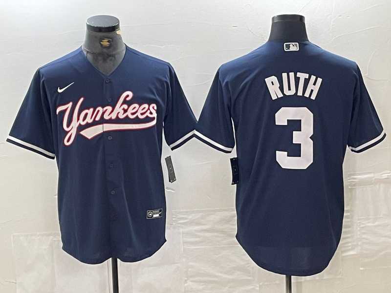 Men's New York Yankees #3 Babe Ruth Navy Cool Base Stitched Baseball Jersey,We sell and wholesale Men's New York Yankees #3 Babe Ruth Navy Cool Base Stitched Baseball Jersey on line form chian!